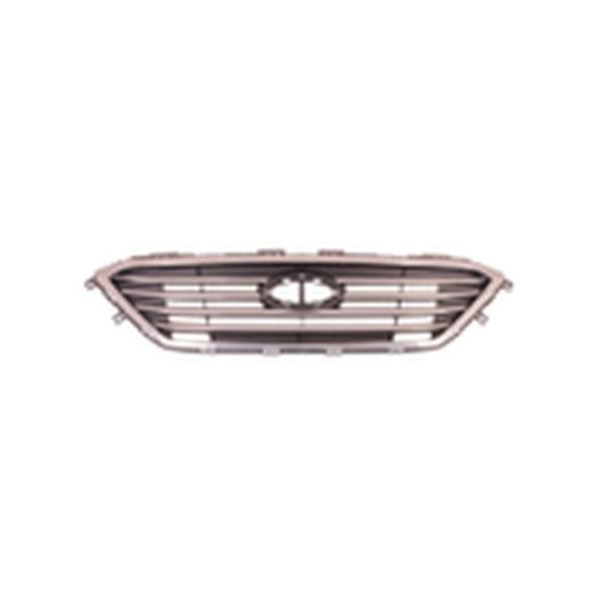 CAPA GRILLE ASSY STD TYPE; W/O AUTO CRUISE; W/CHROME MLDG; SILVER HYUNDAI SONATA 15-1