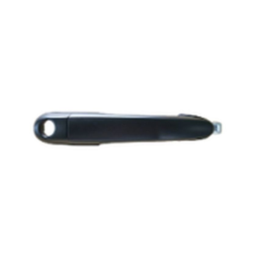 RH FT DOOR HANDLE OUTER W/O KEYLESS ENTRY; BLACK; TUCSON 05-09