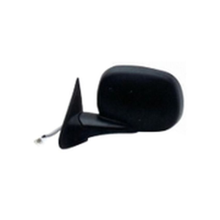LH DOOR MIRROR PWR NON-HTD TEXT BLK FLDG 6x9 DAKOTA 97-00; DURANGO 98-00