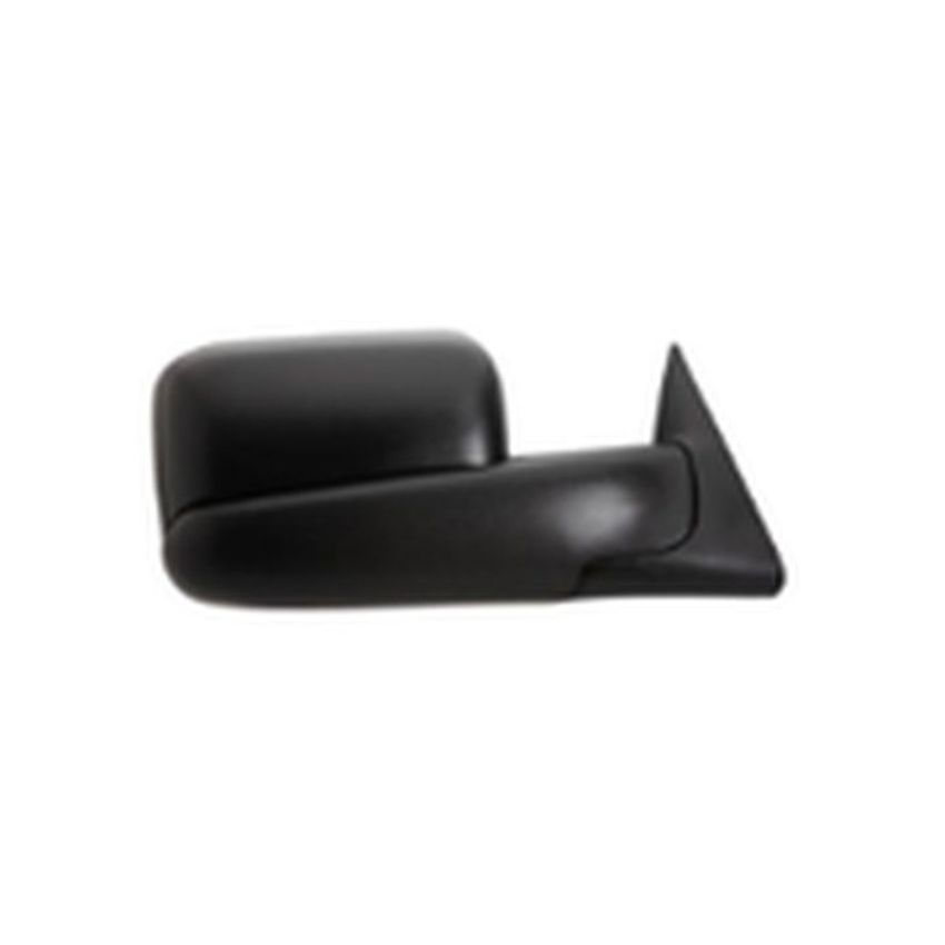 RH DOOR MIRROR MAN NON-HTD TEXT BLK FLDG W/TOW DODGE P/U 02-09