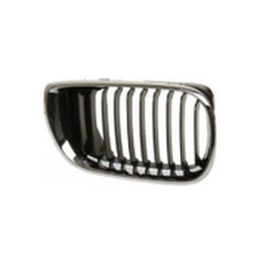 RH GRILLE CHROME FRAME / BLK VENTS BMW 3 SERIES (E46) SDN/WGN 02-05