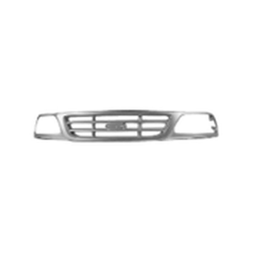 GRILLE CHR/SIL W/ CROSS BAR (P) FORD F150/F250 LD P/U 99-03; F150 HERITAGE 04