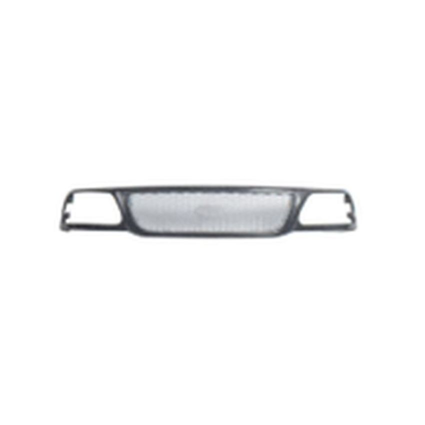 GRILLE ASSY W/O STX EDITION; HONEYCOMB STYLE; CHROME FORD F-150 00-03; F-150 HERITAGE 04-04
