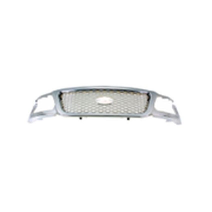 GRILLE ASSY HONEYCOMB; ALL CHROME FORD F-150 99-03