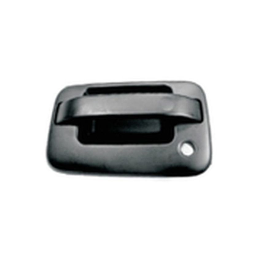 LH FRONT DOOR HANDLE OUTER NEW DESIGN;W/O KEYLESS ENTRY;TEXTURED FLAT BLACK FORD F-150 04-08