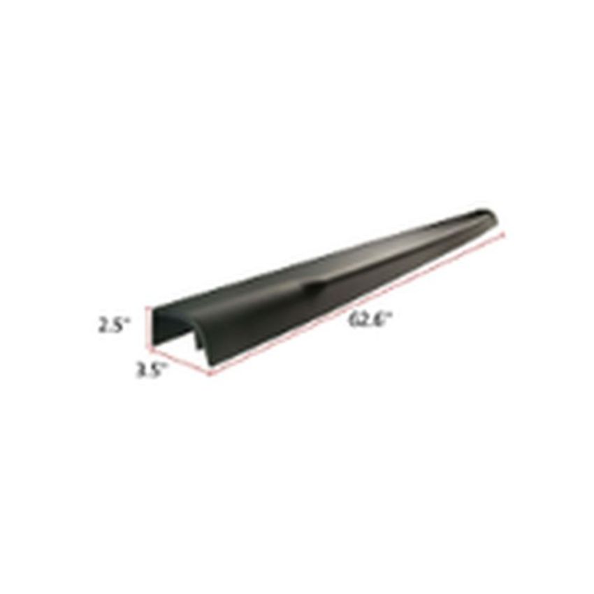 REAR GATE MOLDING W/O INTEGRATED STEP; BLACK FORD F-250/F-350 SUPER DUTY 07-16