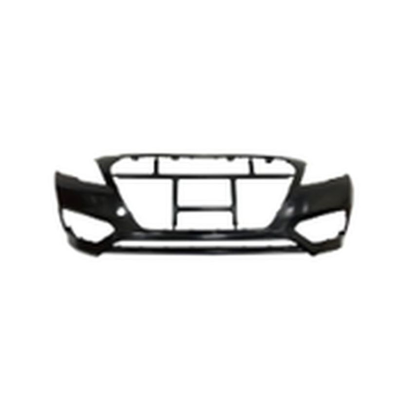 FRONT BUMPER COVER HYBRID; PRIME HYUNDAI SONATA 16-17