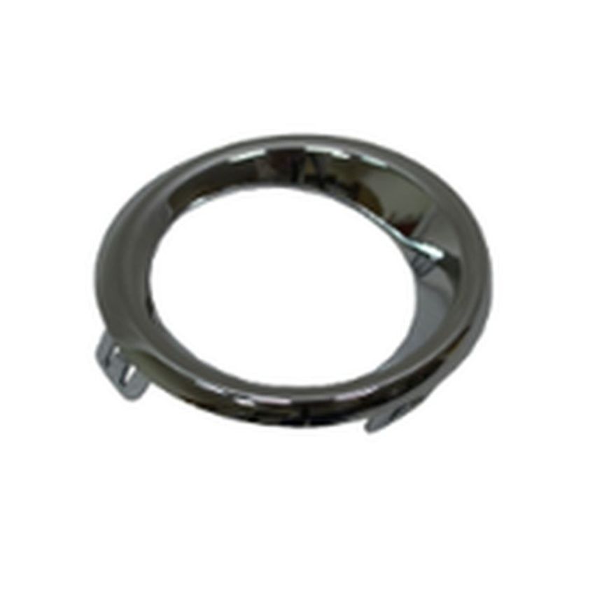 RT FRONT BUMPER INSERT FOG LAMP RING BEZEL; CHROME MAZDA 3 14-16