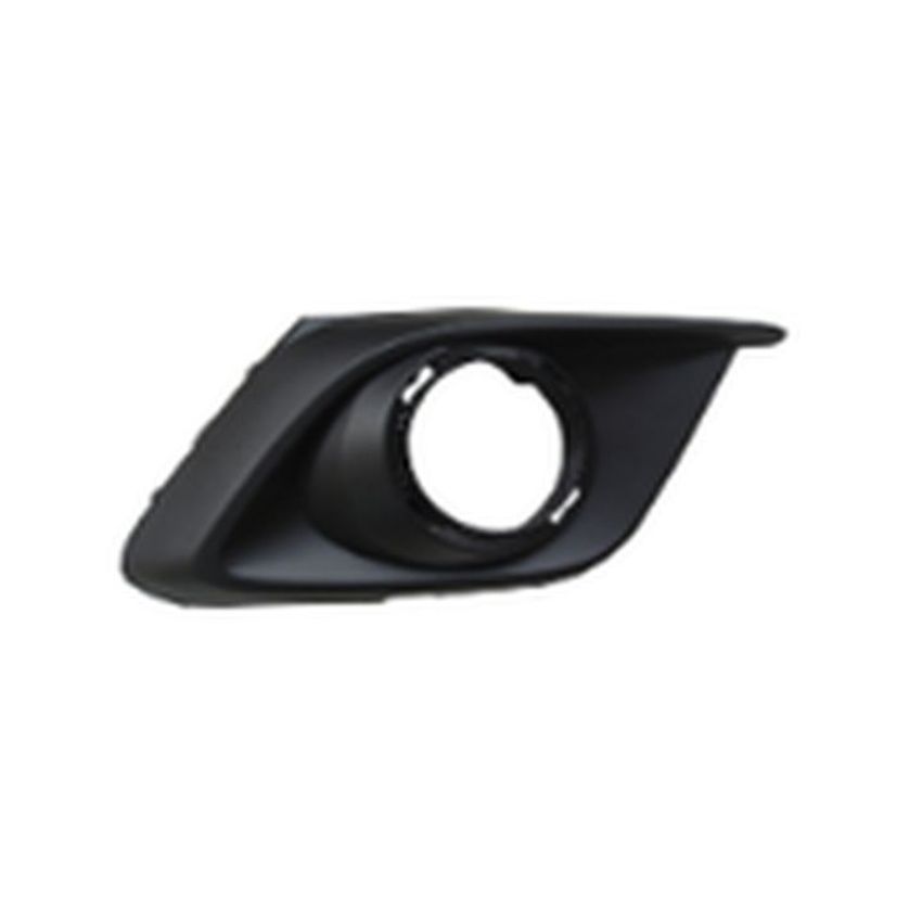 RT FRONT BUMPER INSERT FOG LAMP BEZEL; W/FOG LAMPS; BLACK MAZDA 3 14-16