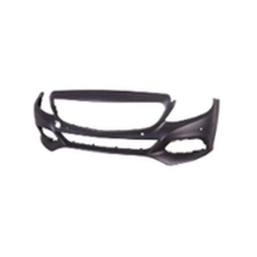 FRONT BUMPER COVER; COUPE/SDN; W/O SPORT PKG; W/O SURROUND VIEW; W/ACTIVE PARK; PRIME; C CLASS 15-17