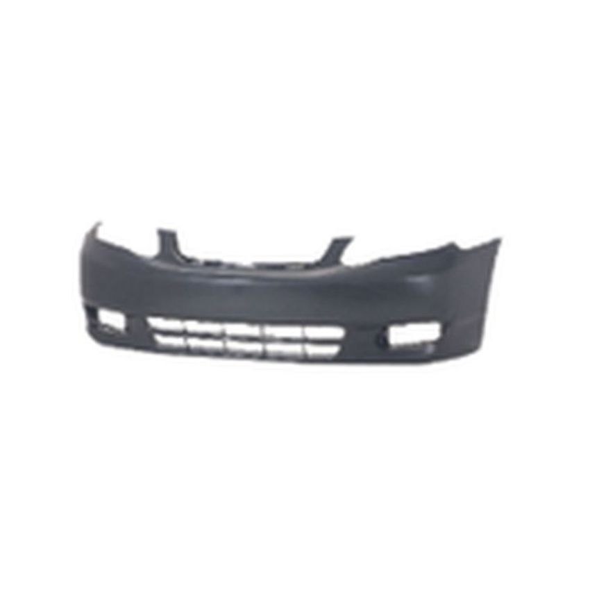 FRONT BUMPER COVER CE|LE; MATTE BLACK TOYOTA COROLLA 03-04