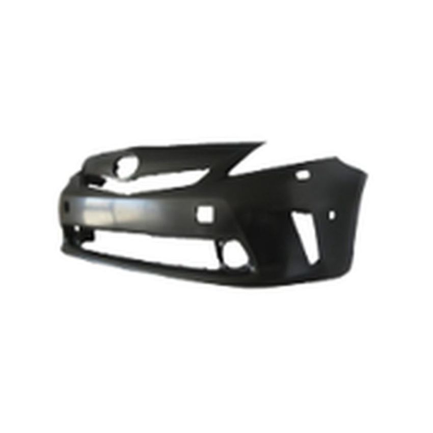 FRONT BUMPER COVER; LED H/LAMPS; W/PRE-COLLISION SYSTEM; PRIME; PRIUS V 12-14