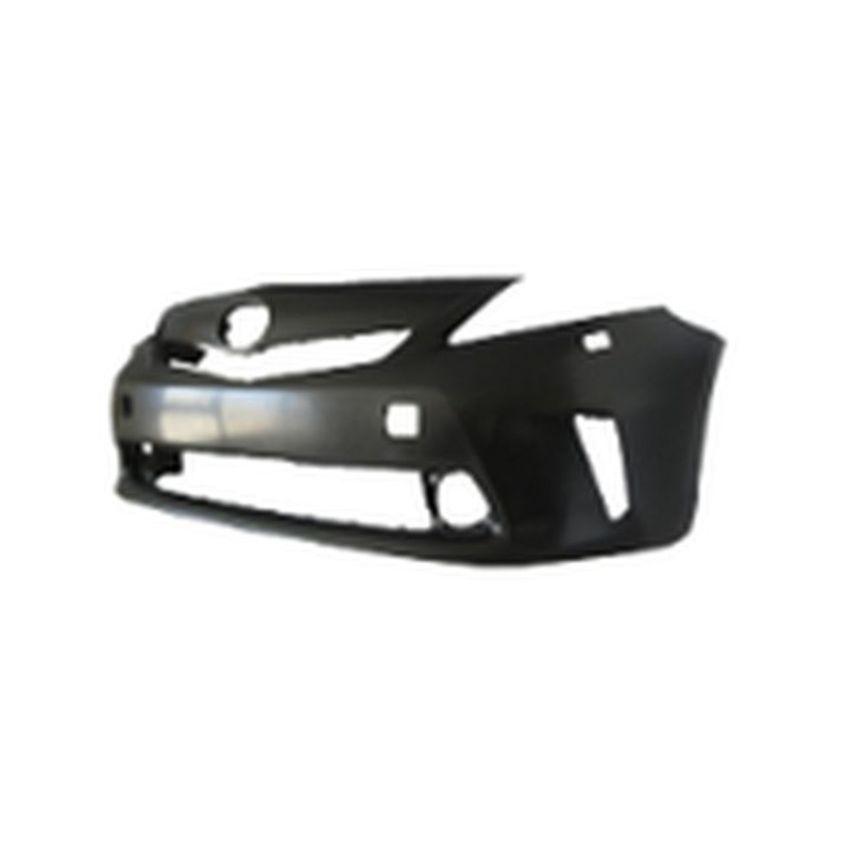 FRONT BUMPER COVER; LED H/LAMPS; W/O PRE-COLLISION SYSTEM; PRIME; PRIUS V 12-14
