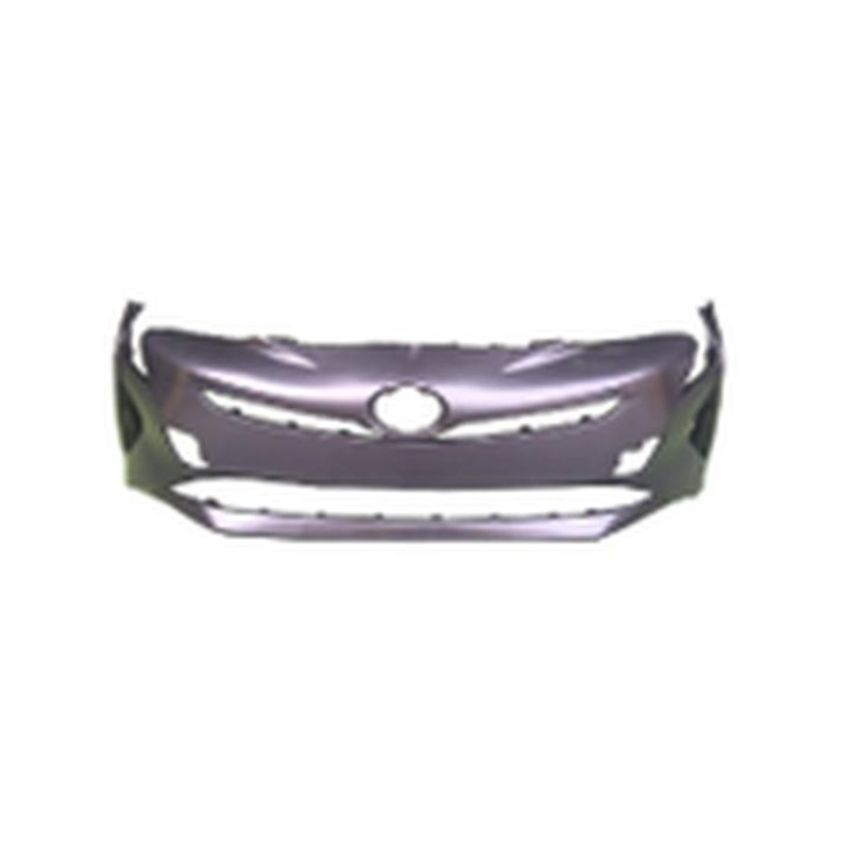 FRONT BUMPER COVER W/O PARK ASSIST; PRIME TOYOTA PRIUS 16-18