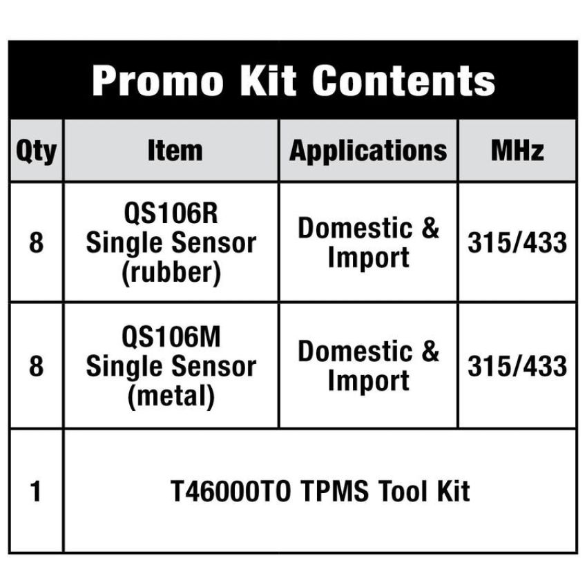 Standard Ignition TPM9021 Promotional Kit