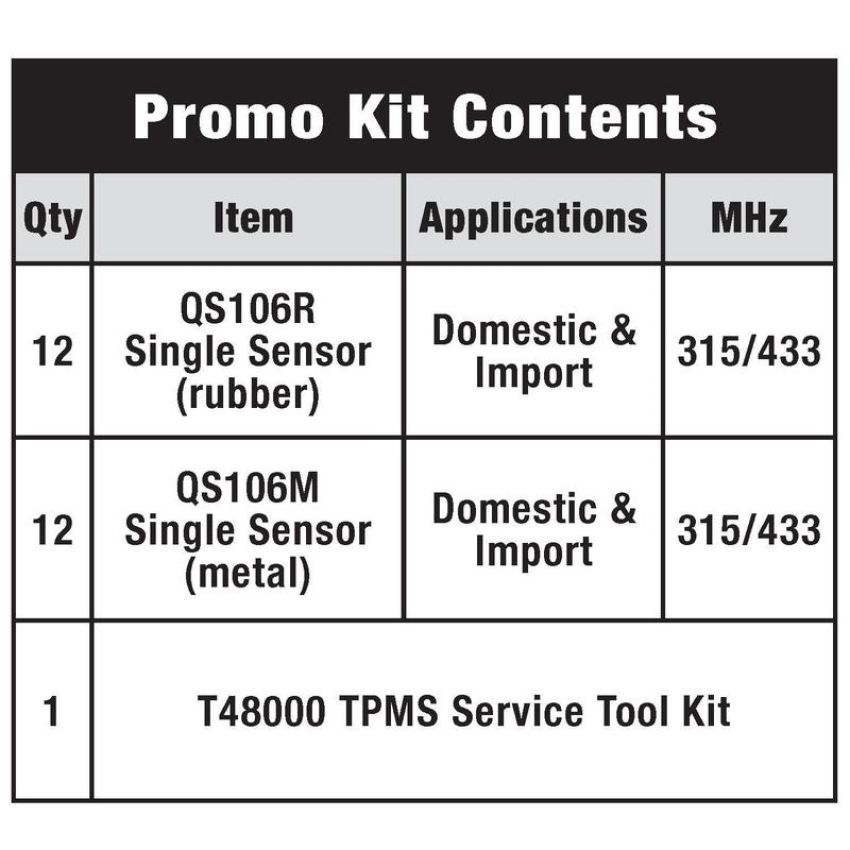 Standard Ignition TPM9023 Promotional Kit