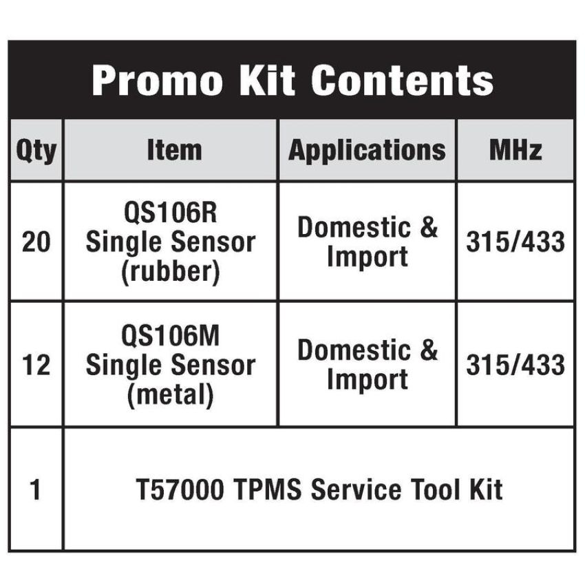 Standard Ignition TPM9024 Promotional Kit