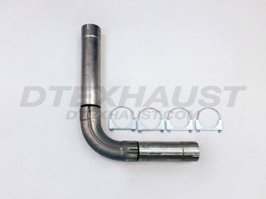 Different Trend Diesel Stack Kit 409 Stainless Steel 4″ Universal Diesel Single Exhaust Stack Kit SK-400