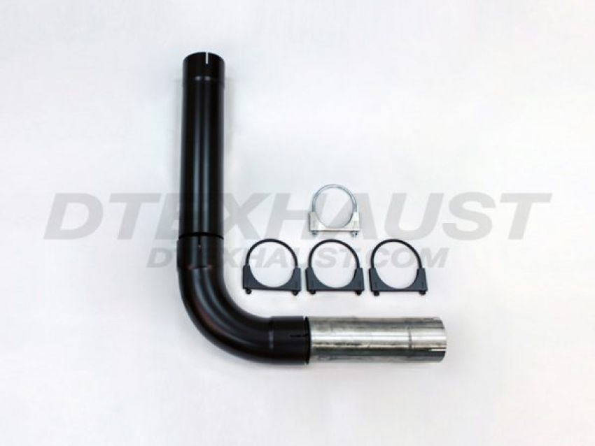 Different Trend Diesel Stack Kit Black Powder Coated 409 Stainless Steel 4″ Universal Diesel Sing SK-400BK