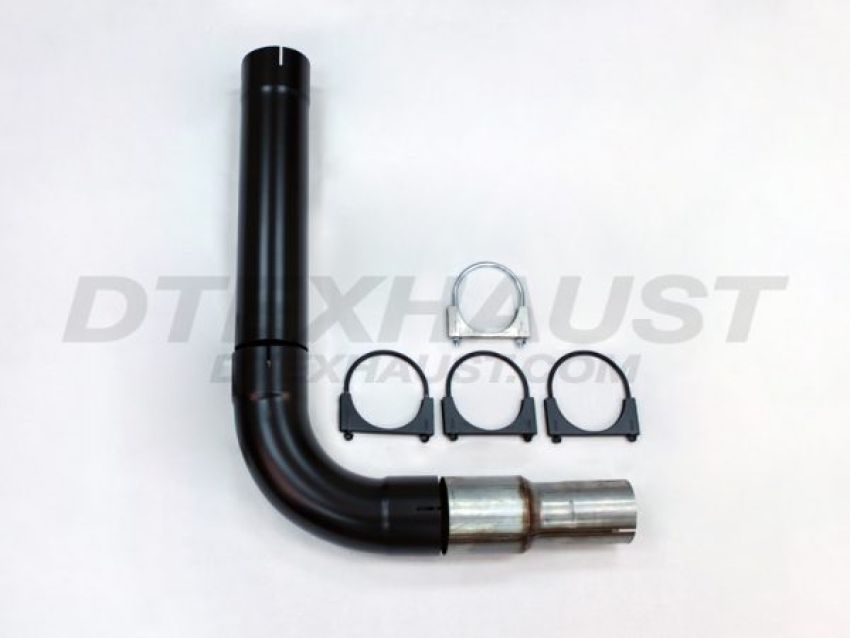 Different Trend Diesel Stack Kit Black Powder Coated 409 Stainless Steel 5″ Universal Diesel Sing SK-500BK