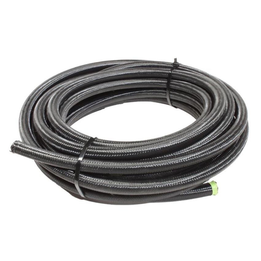 Snow Performance SNF-60830B 8AN Braided Stainless PTFE Hose - 30Ft Black