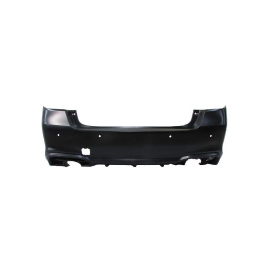 CAPA RR BUMPER COVER W/OBJECT SENSORS; W/TEXTURED LOWER; PRIME SUBARU LEGACY 18-19