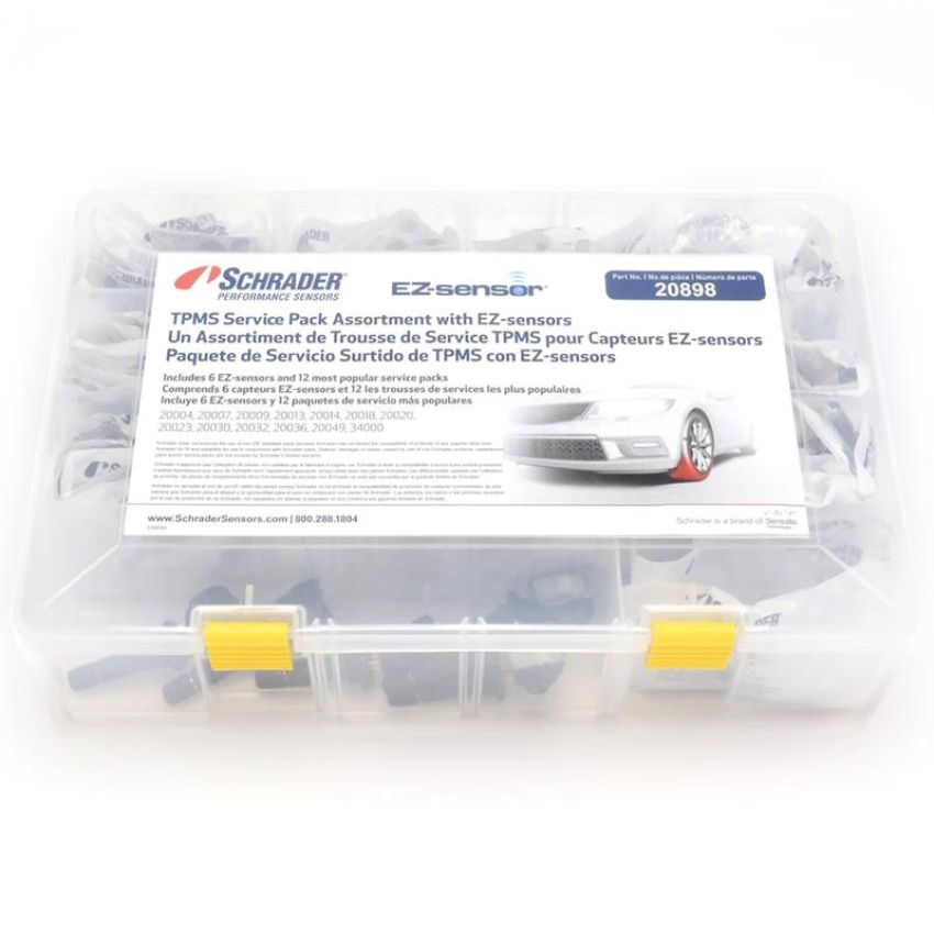 SCHRADER VALVES 20898 TPMS Service Pack - Clamp-In
