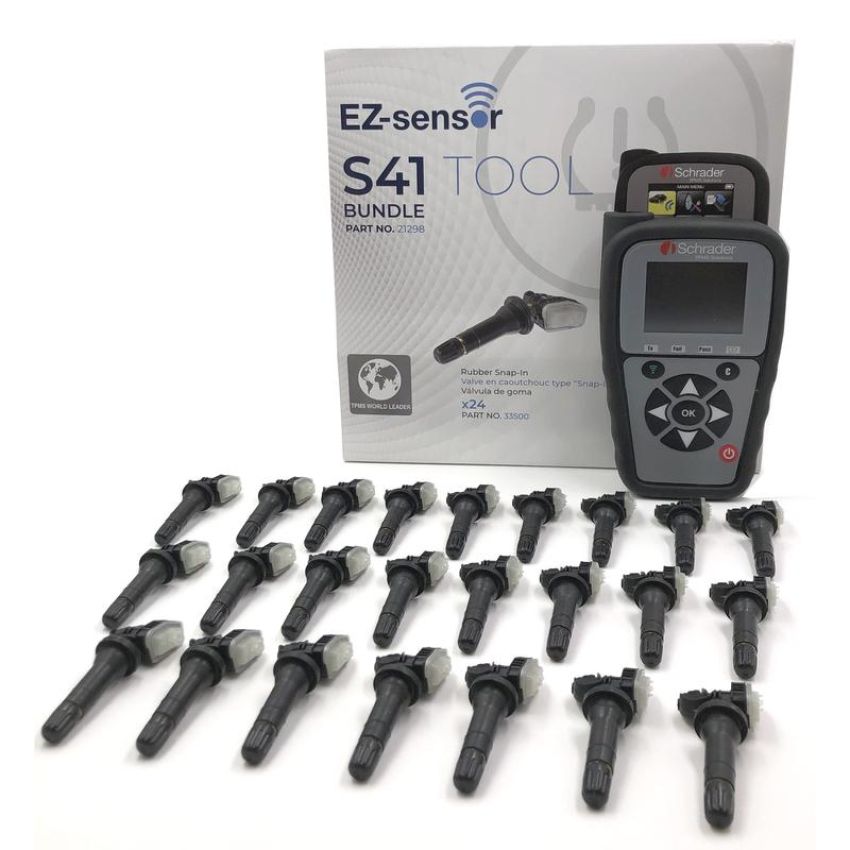SCHRADER VALVES 21298 S41 TPMS Programming & Scan Tool with 24 Schrader EZ-Sensors