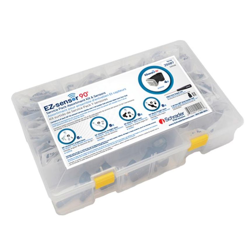SCHRADER VALVES 25087 90 Degree EZ-sensor Service Pk Assortment with 90 Degree EZ-sensors