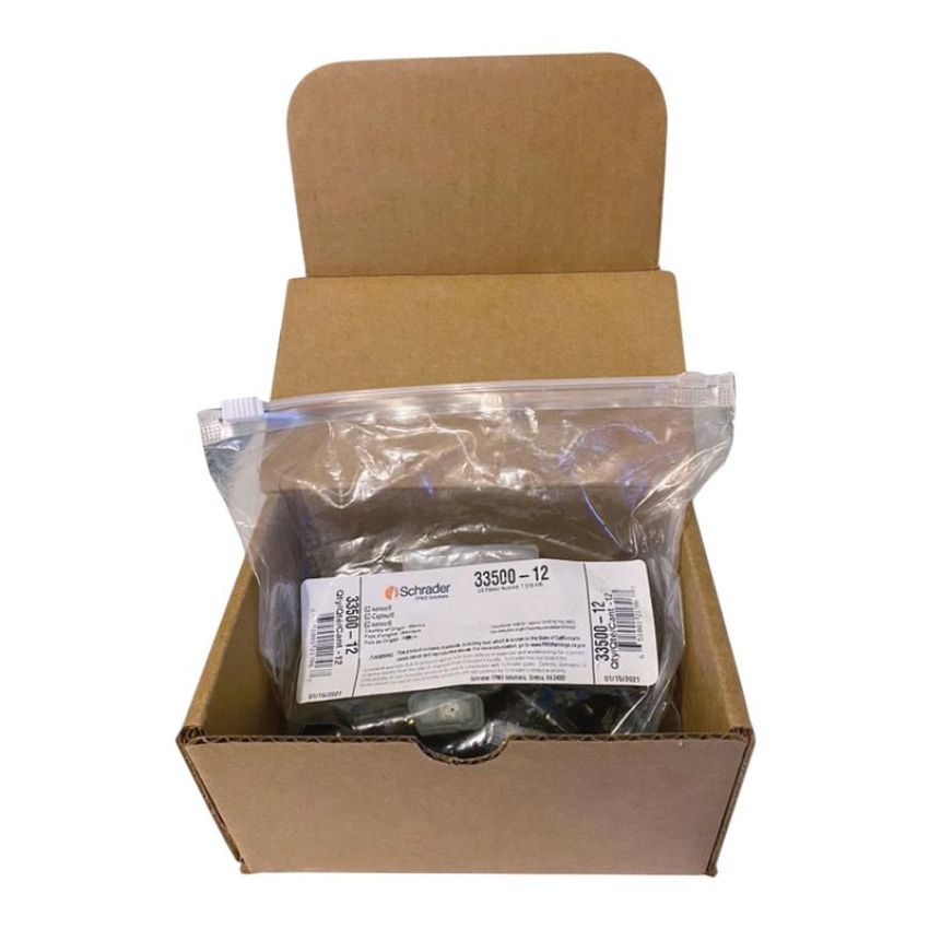 SCHRADER VALVES 33500-12 Schrader EZ-sensor Snap-in 12Pk