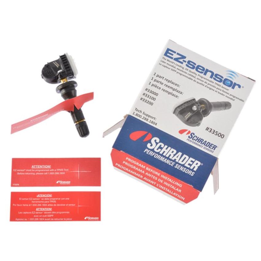 SCHRADER VALVES 33500B Programmable EZ-sensor - Snap-In - 12 Pk Pack of 12