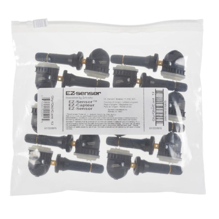 SCHRADER VALVES 33500B Programmable EZ-sensor - Snap-In - 12 Pk Pack of 12