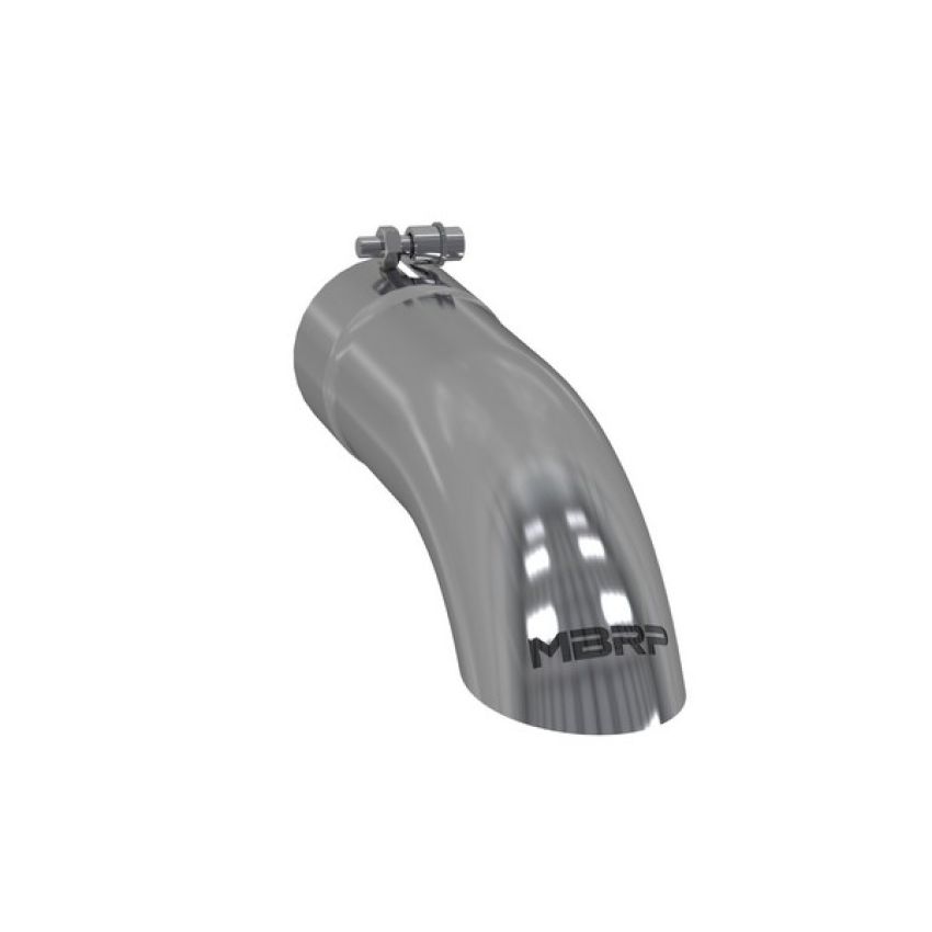 MBRP Exhaust T5080 Tip; 3.5in OD; 3.5in Inlet; 12in Length; Turn Down; T304