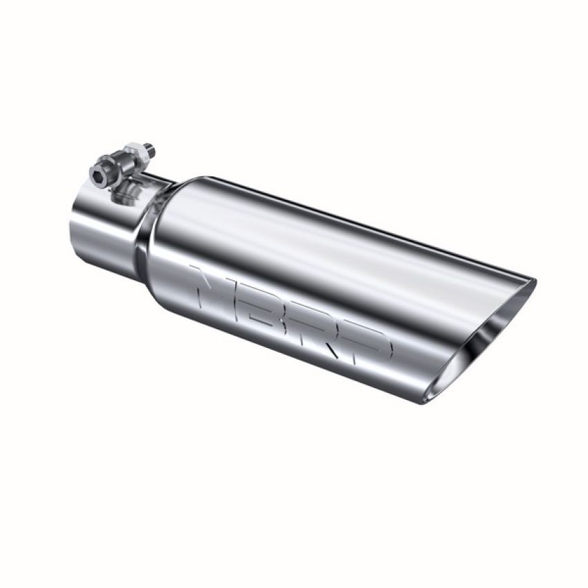 MBRP Exhaust T5106 Tip; 3in. O.D. Dual Wall Angled 2in. inlet 12in. length; T304.