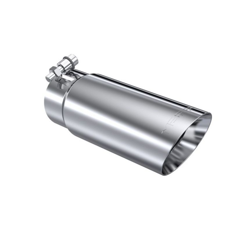 MBRP Exhaust T5114 Tip; 3in. O.D. Dual Wall Angled End 3in. inlet 12in. length; T304 Stainless.