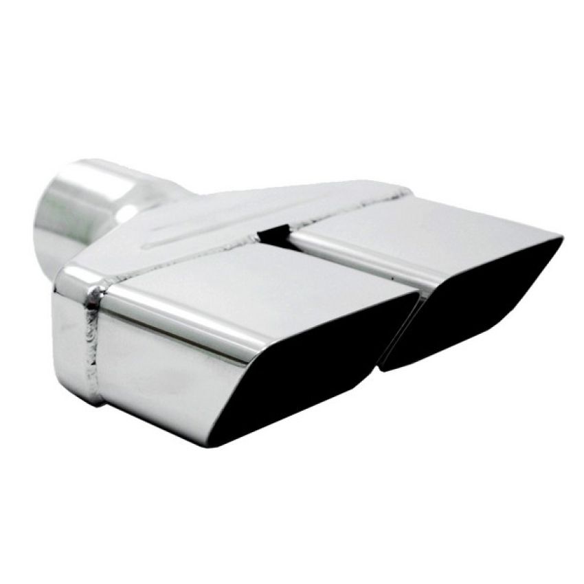 MBRP Exhaust T5118 8In x 2 1/2in ID; Rectangle; 2 1/2in Inlet; 8 1/4in Length; T304.