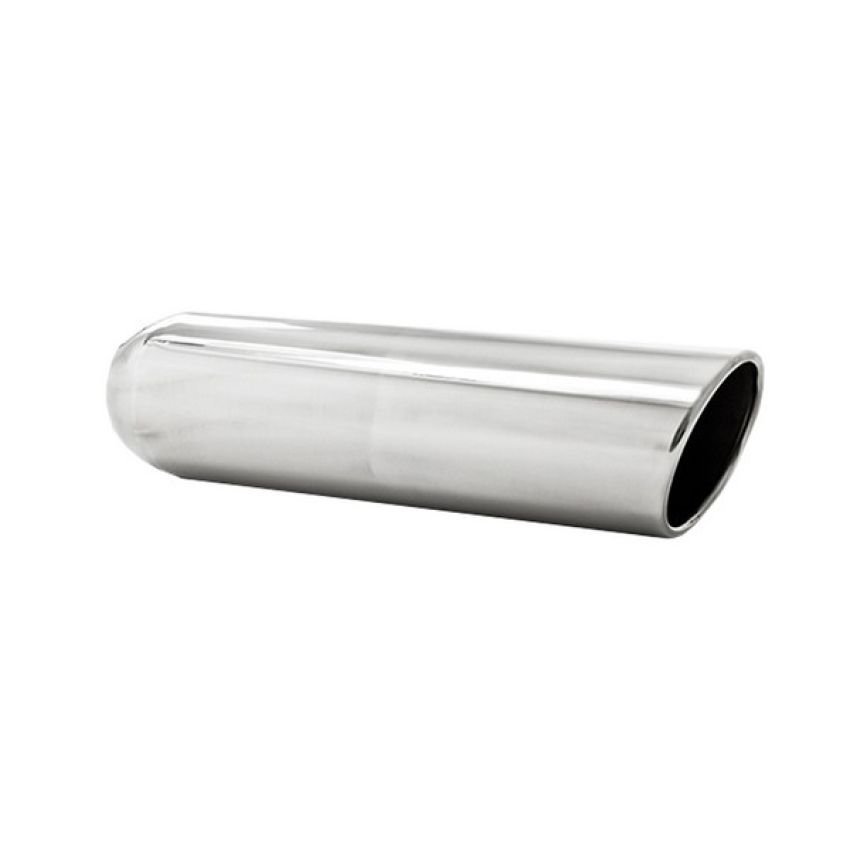 MBRP Exhaust T5136 4in. OD; 3in. inlet; 16in. in length; Angled Cut Rolled End; Weld on; T304.