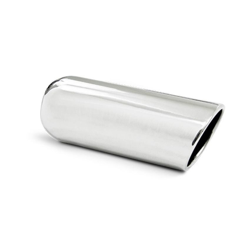 MBRP Exhaust T5140 4in. OD; 2.5in. inlet; 12in. in length; Angled cut Rolled End; Weld on; T304.