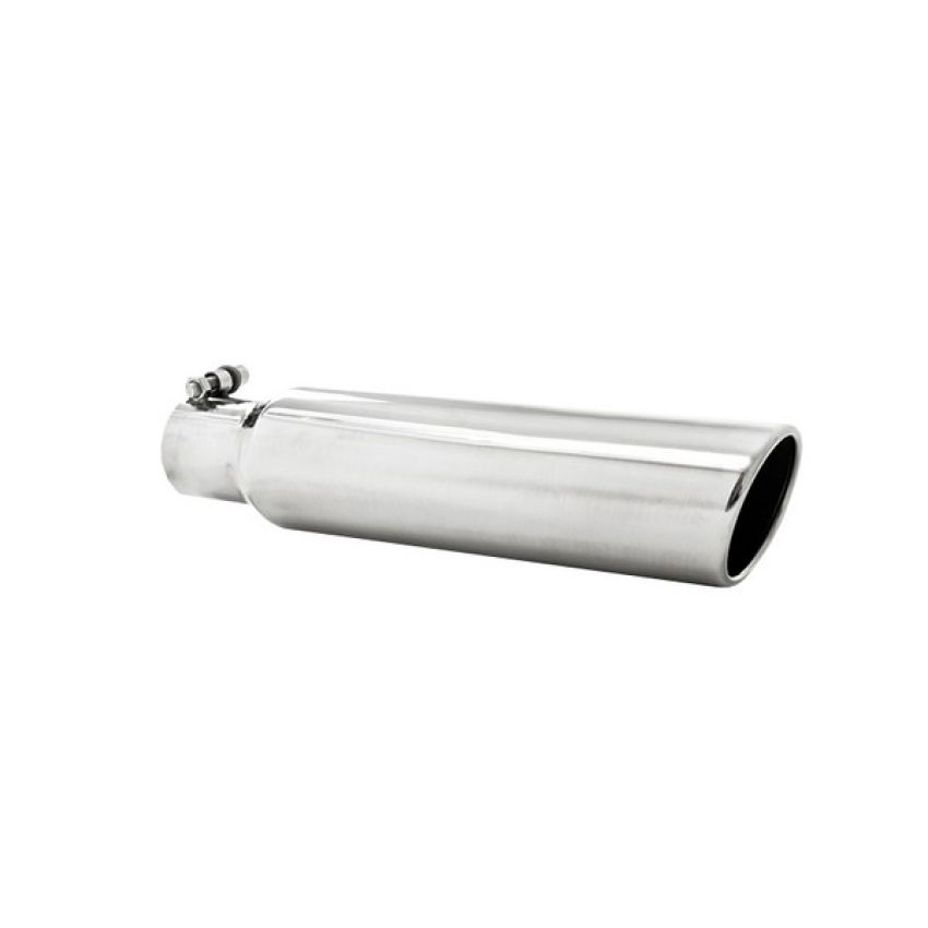 MBRP Exhaust T5142 3.5in. OD; 2.5in. inlet; 16in. in length; Angled Cut Rolled End; No Weld