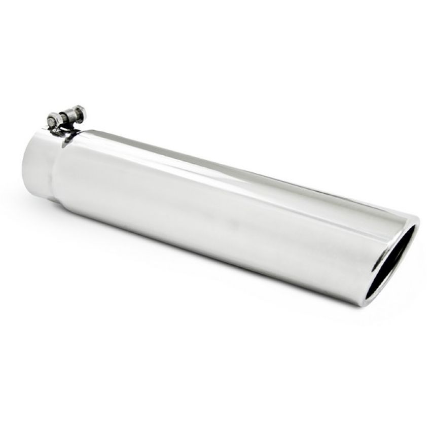 MBRP Exhaust T5143 3.5in. OD; 3in. inlet; Angled Cut Rolled End; Clampless-no weld; T304.