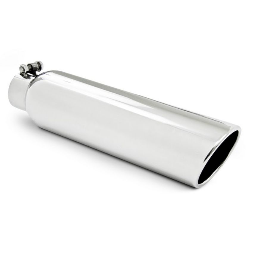 MBRP Exhaust T5145 4in. OD; 2.5in. inlet; Angled Cut Rolled End; Clampless; no weld