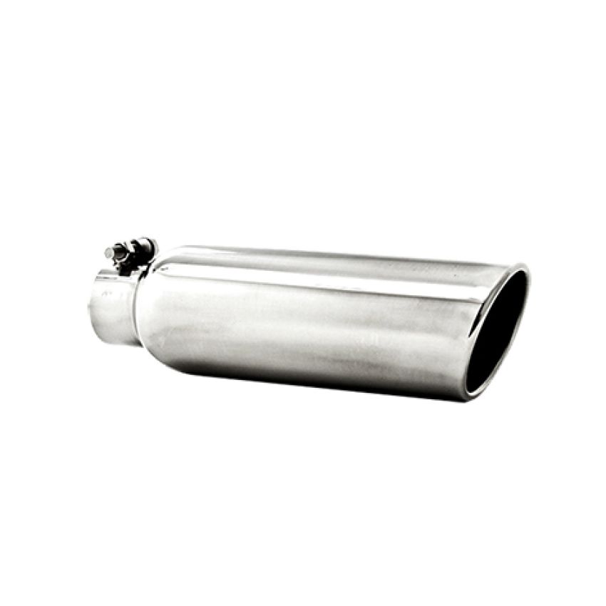 MBRP Exhaust T5147 3.5in. OD; 2.25in. inlet; 12in. in length; Angled Cut Rolled End; T304.
