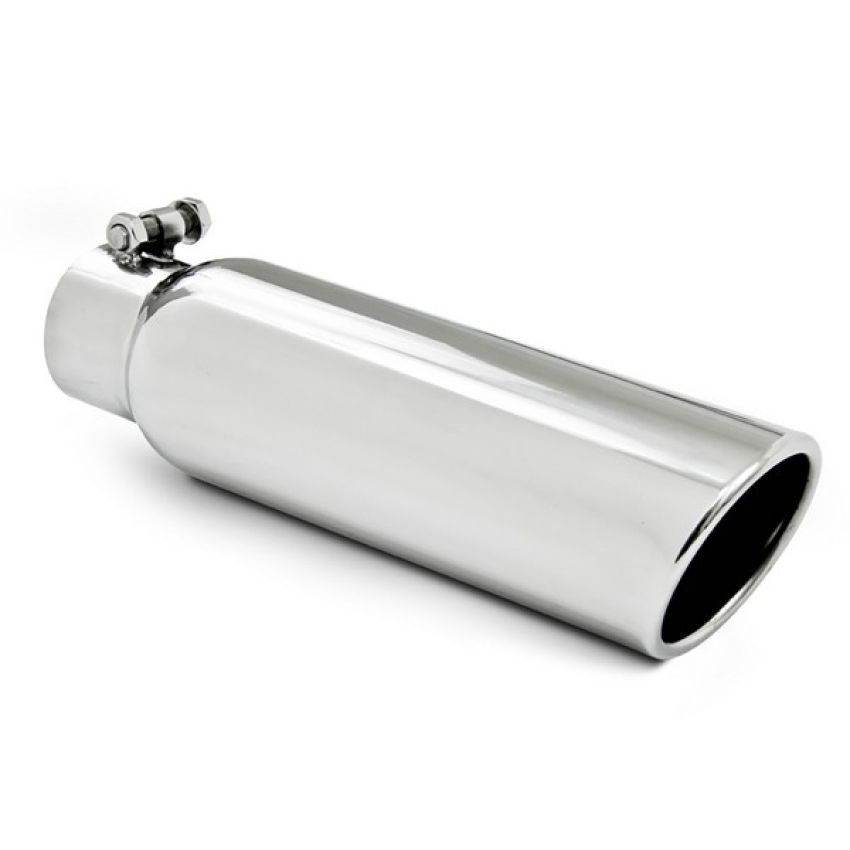 MBRP Exhaust T5148 3.5in. OD; 2.5in. inlet; 12in. in length; Angled Cut Rolled End; T304.