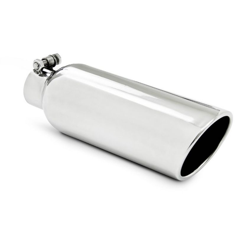 MBRP Exhaust T5149 4in. OD; 2.25in. inlet; 12in. in length; Angled cut Rolled End; T304.