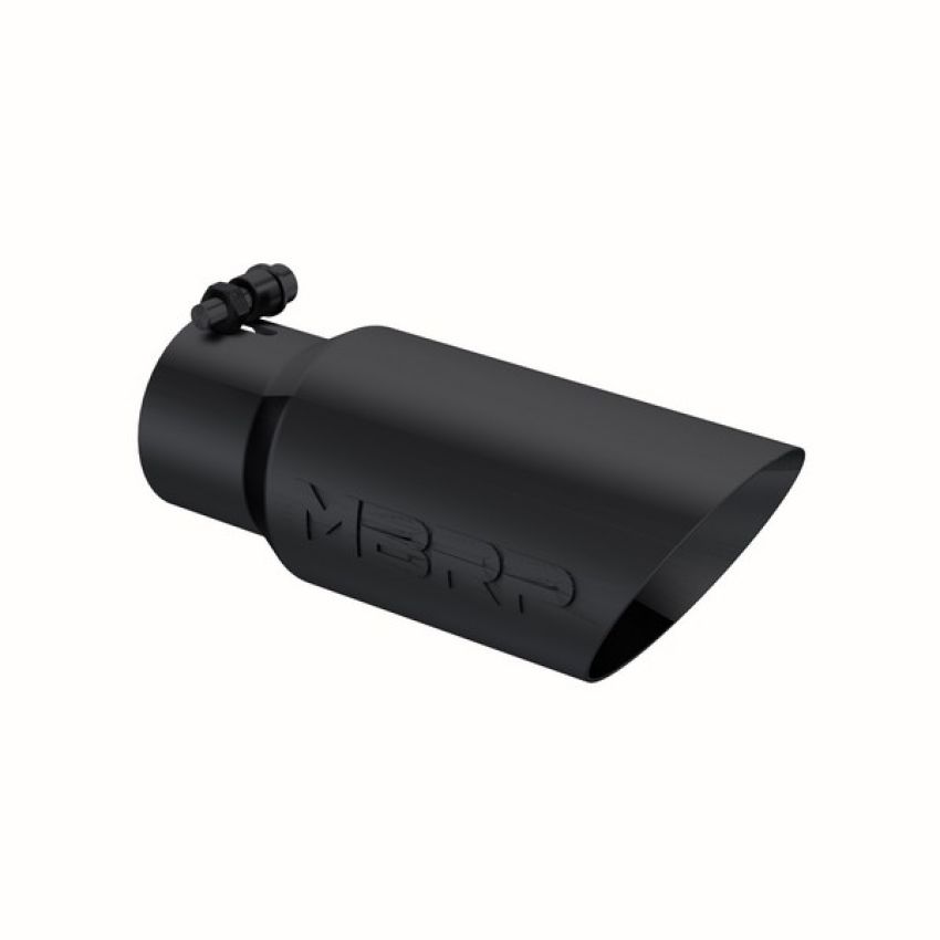 MBRP Exhaust T5156BLK Tip; 4in. O.D.; Dual Wall Angled; 3in. inlet; 10in. length; BLK