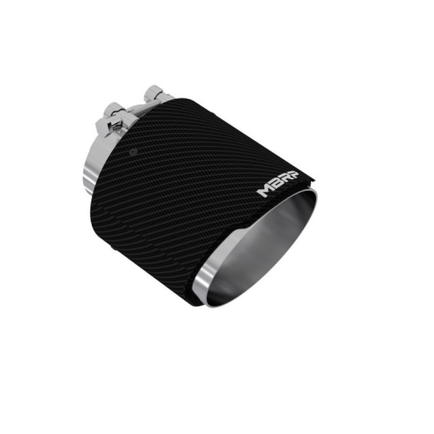 MBRP Exhaust T5184CF Tip; 5in. OD Out; 3in. ID; Dual Wall; CF T304