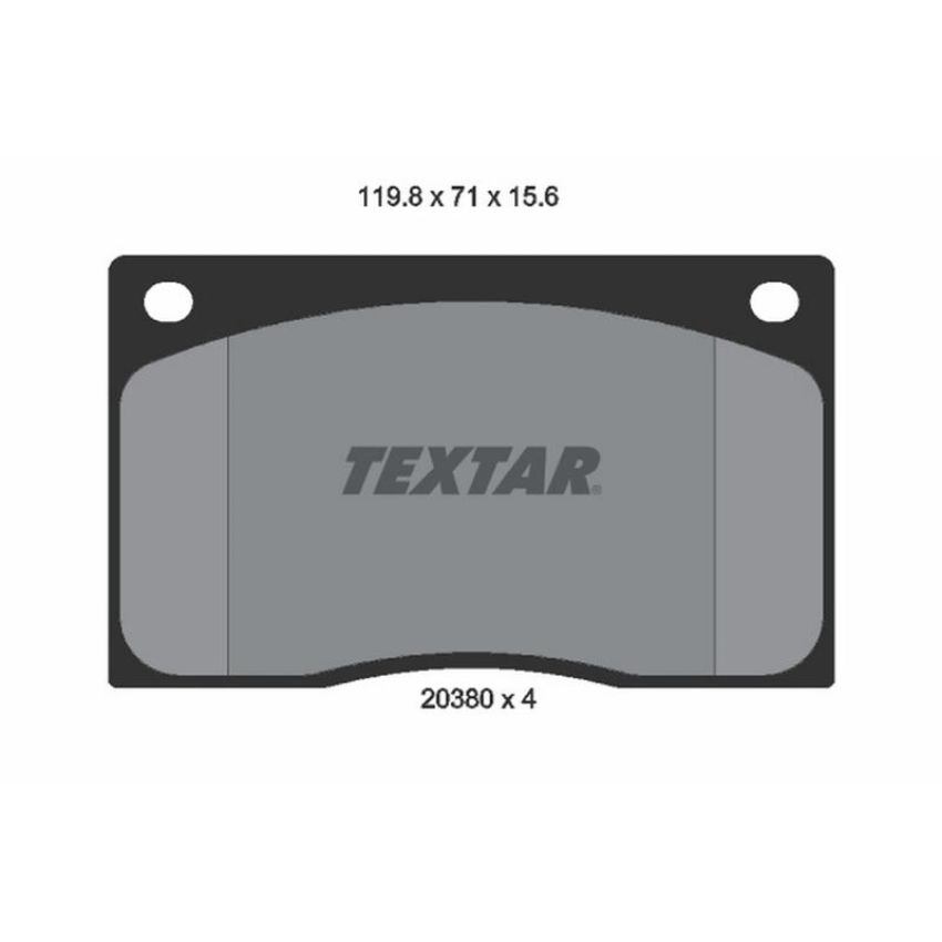 TEXTAR 2038001 Brake Pad Set