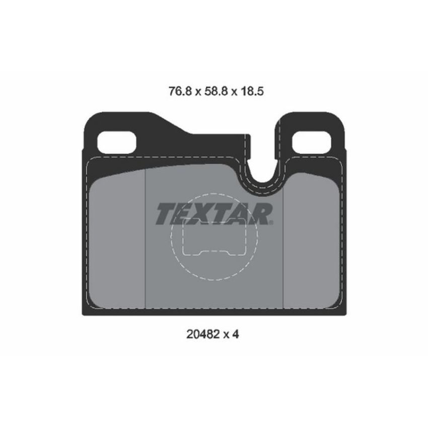 TEXTAR 2048203 Brake Pad Set