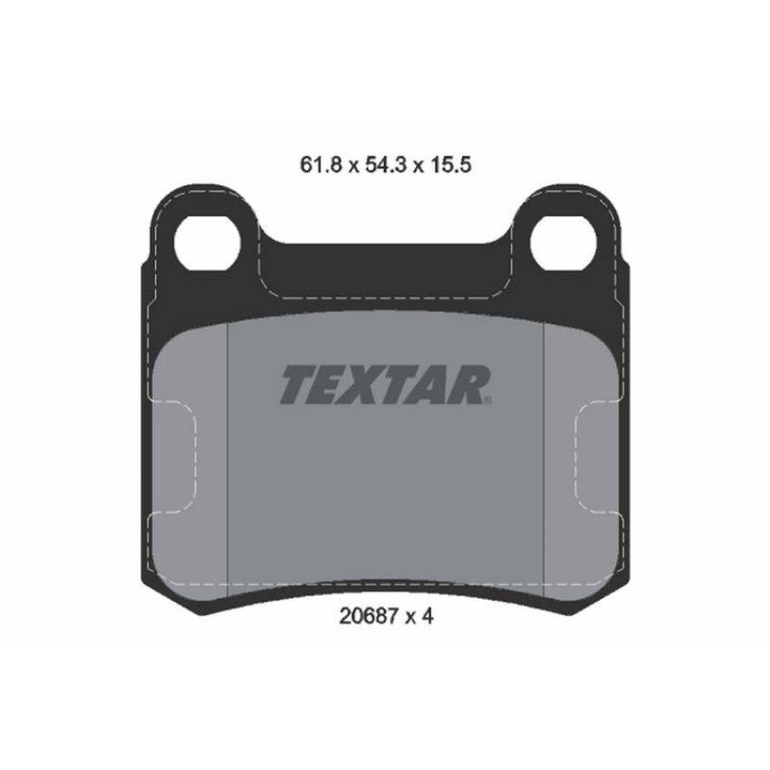 TEXTAR 2068701 Brake Pad Set