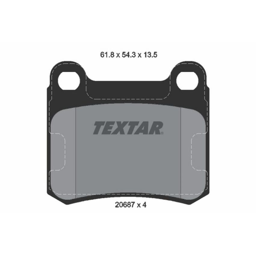 TEXTAR 2068703 Brake Pad Set